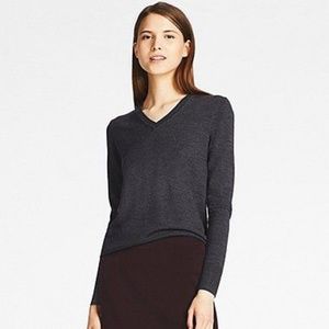 Forever 21 Grey V Neck Sweater